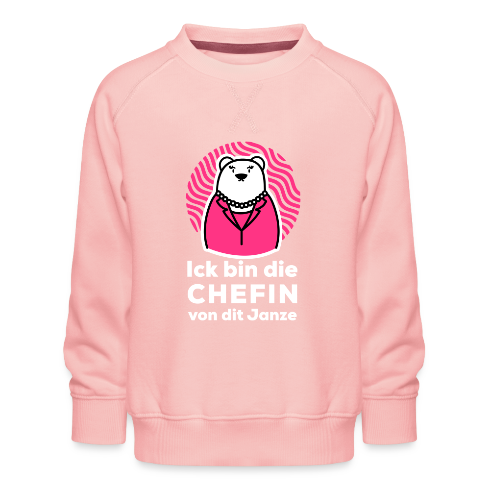 Chefin - Kinder Premium Sweatshirt - crystal pink