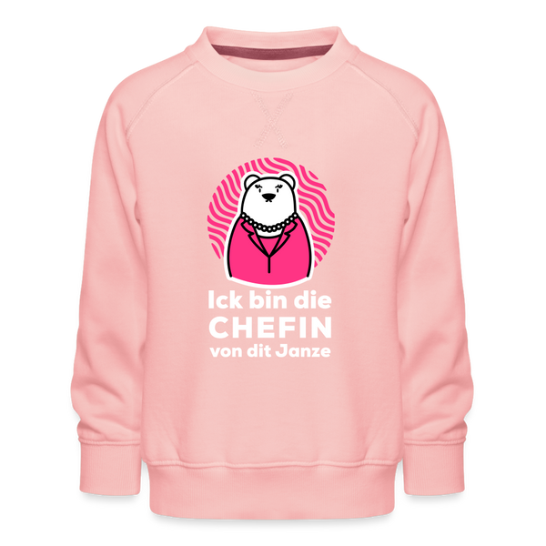 Chefin - Kinder Premium Sweatshirt - crystal pink