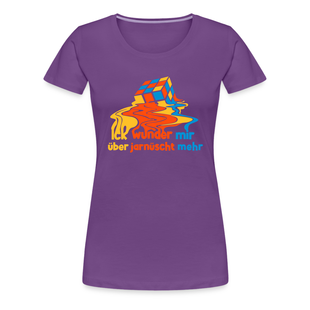 Ick wunder mir - Frauen Premium T-Shirt - purple