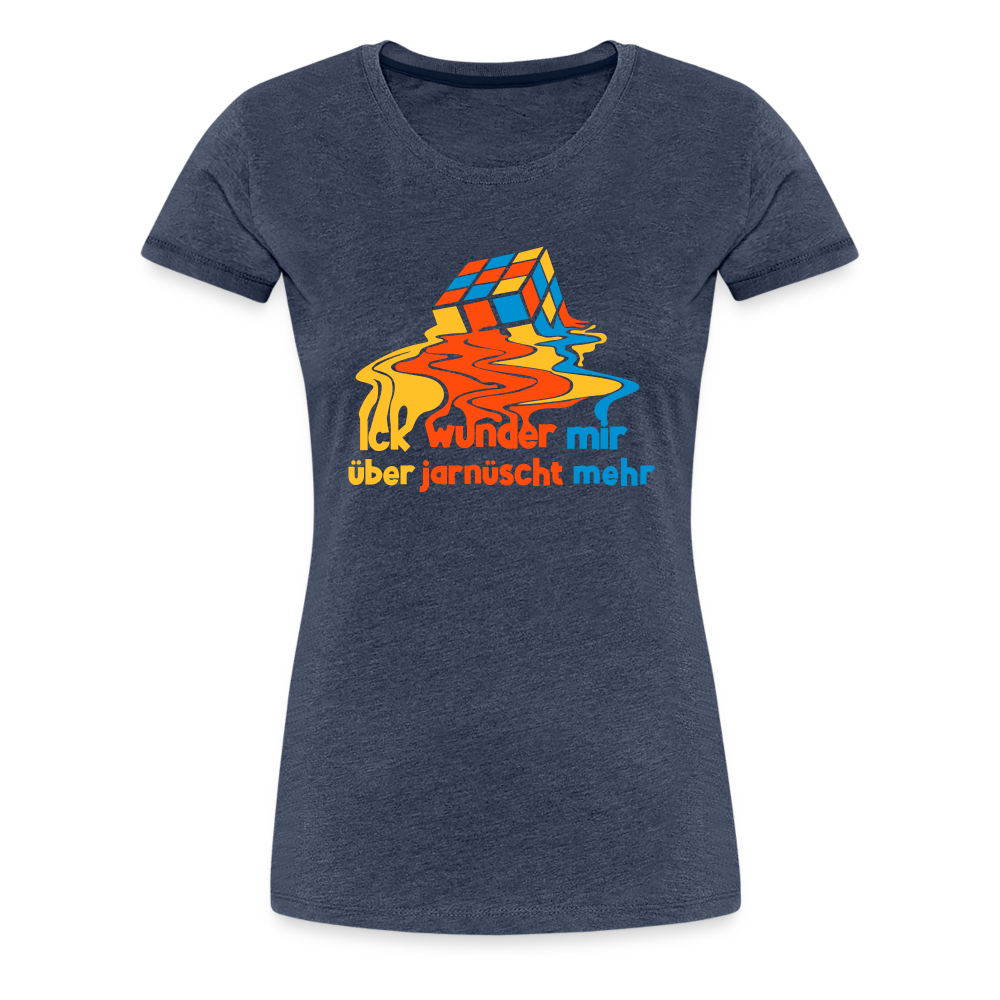 Ick wunder mir - Frauen Premium T-Shirt - heather blue