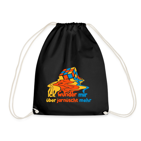 Ick wunder mir - Stoffbeutel - black