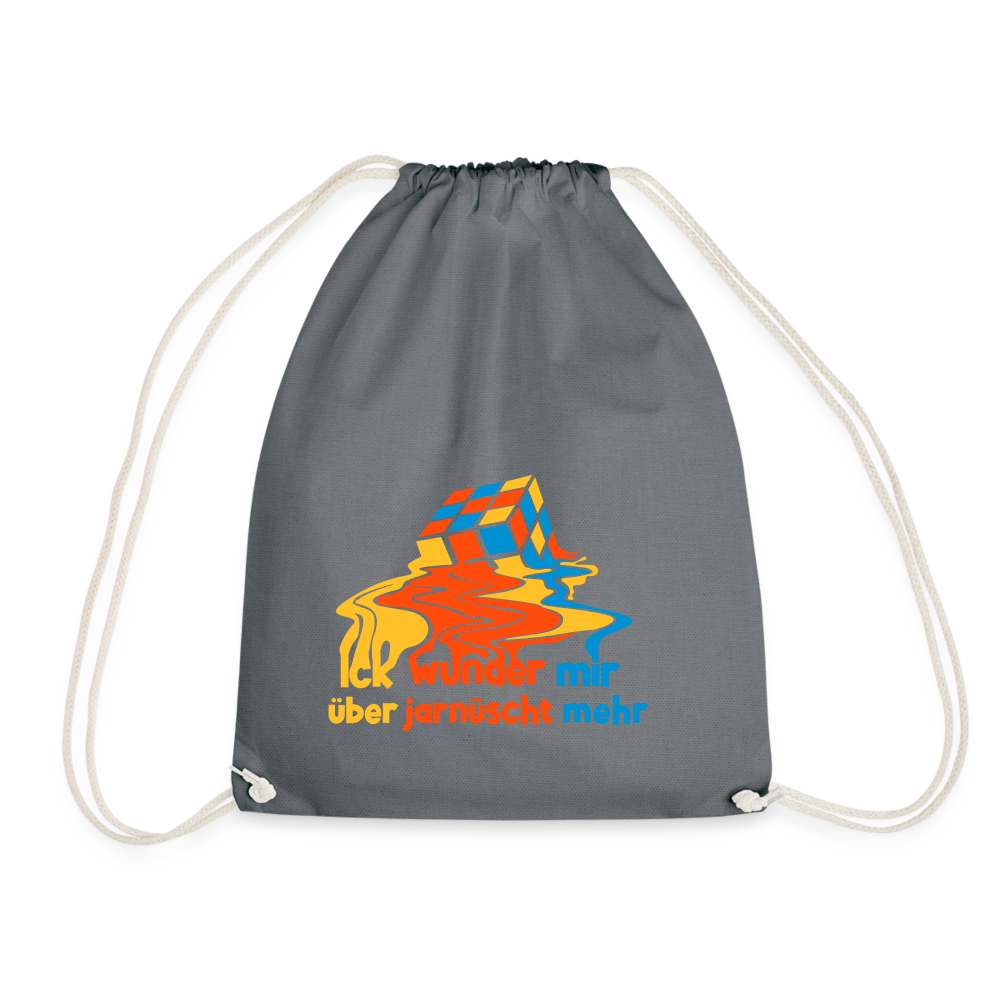Ick wunder mir - Stoffbeutel - grey