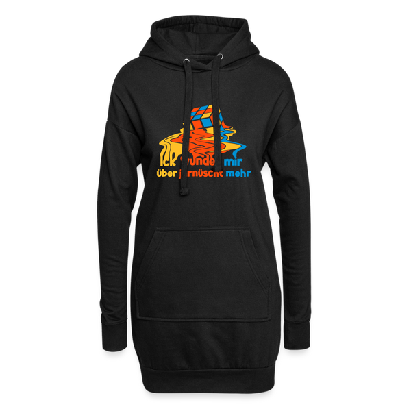 Ick Wunder Mir - Hoodie-Kleid - black