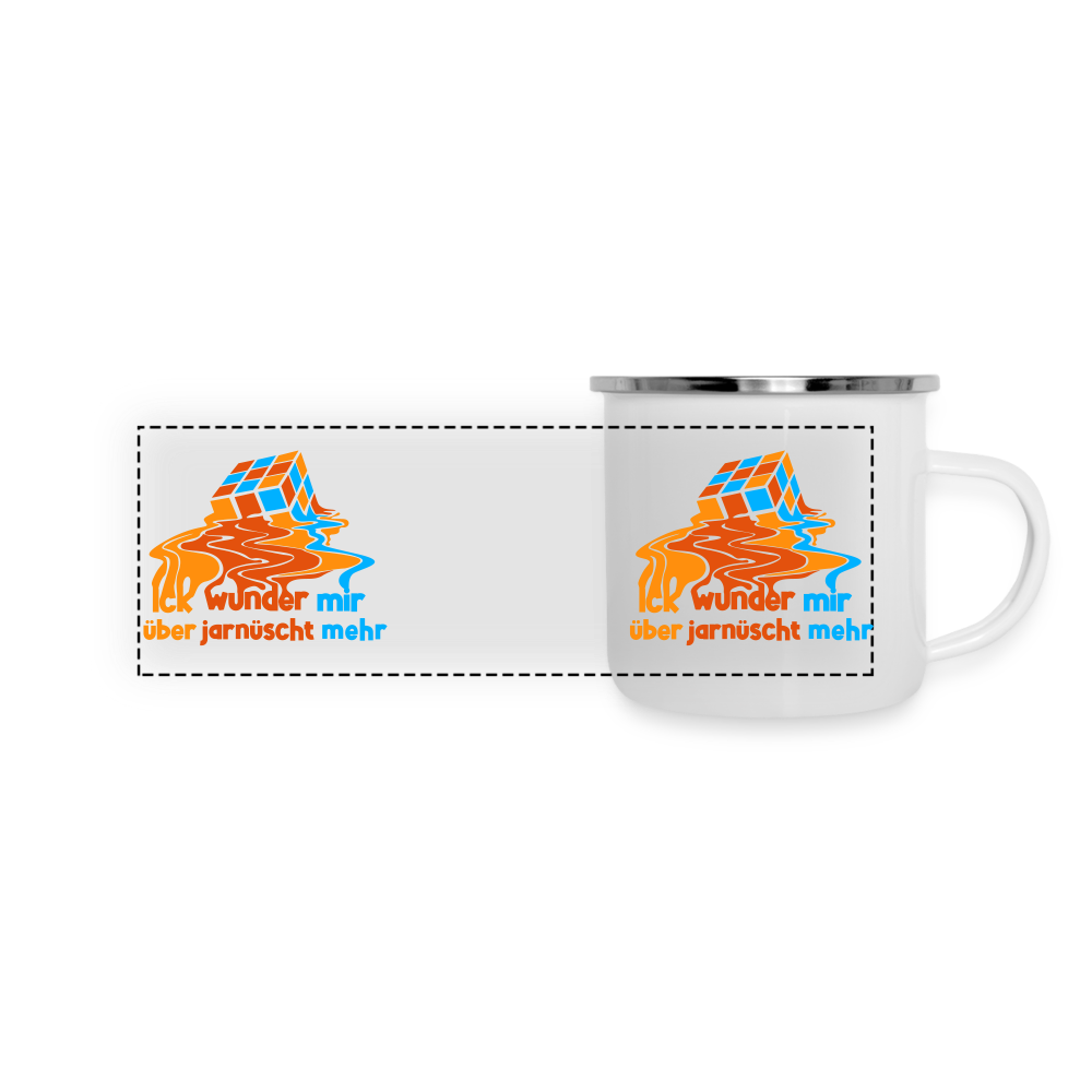 Ick Wunder Mir - Emaille Tasse - white
