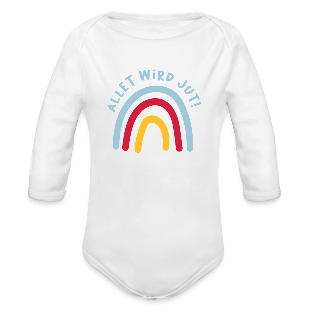 Allet wird jut! - Bio-Langarmbody - white