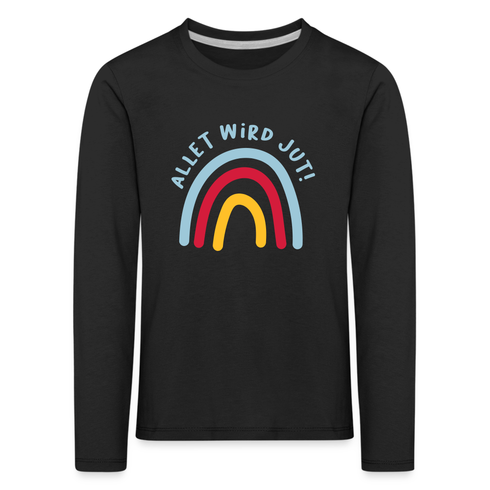 Allet wird jut! - Kinder Langarmshirt - black