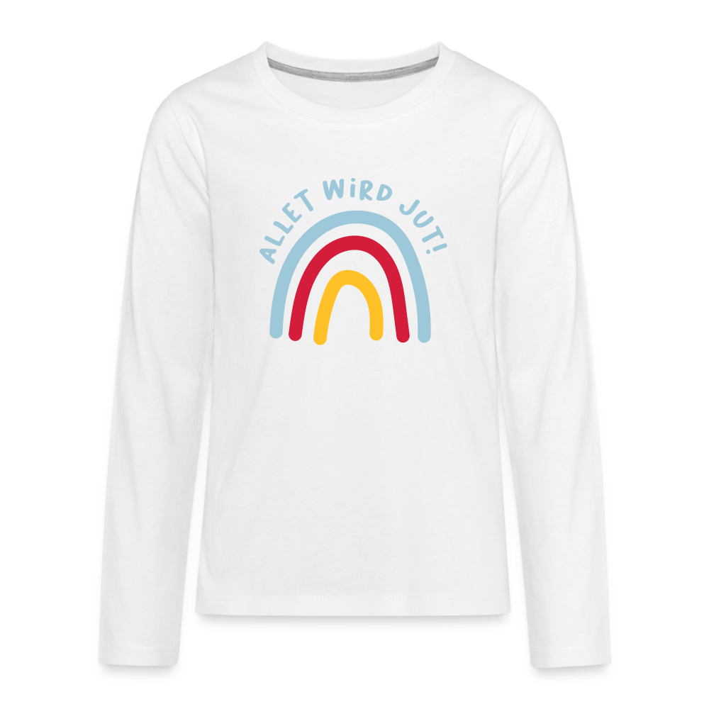 Allet wird jut! - Teenager Langarmshirt - white