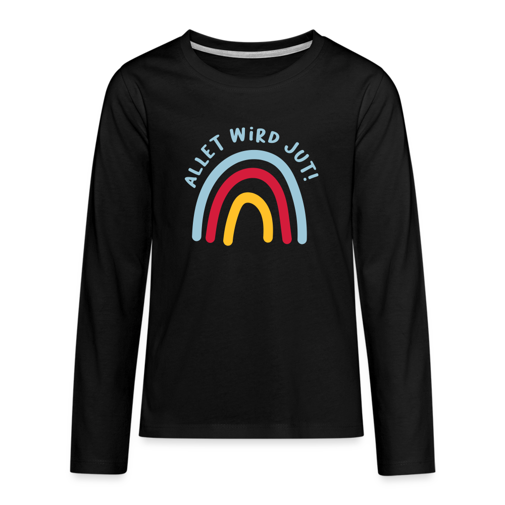 Allet wird jut! - Teenager Langarmshirt - black