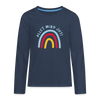 Allet wird jut! - Teenager Langarmshirt - navy