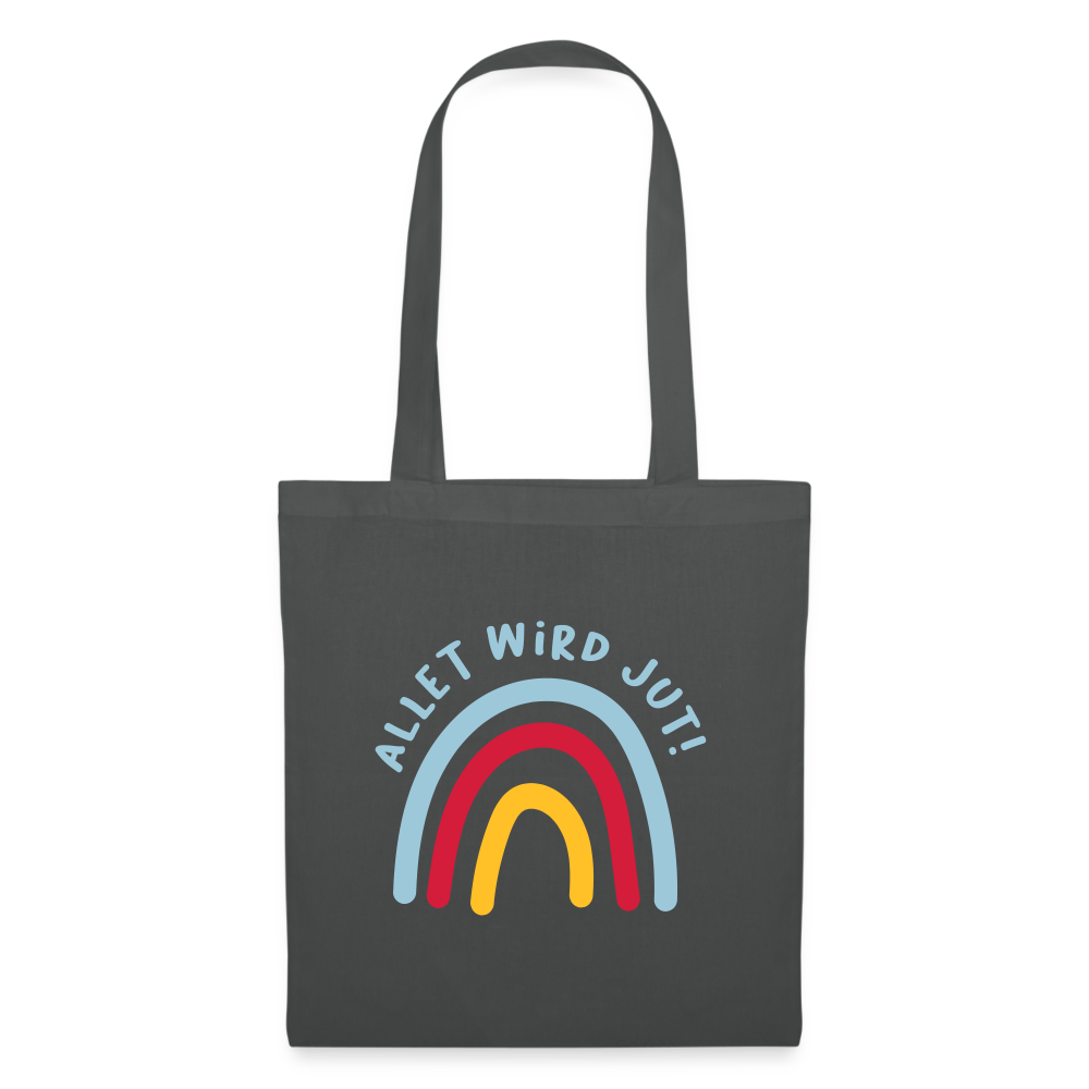 Allet wird jut! - Stoffbeutel - graphite grey