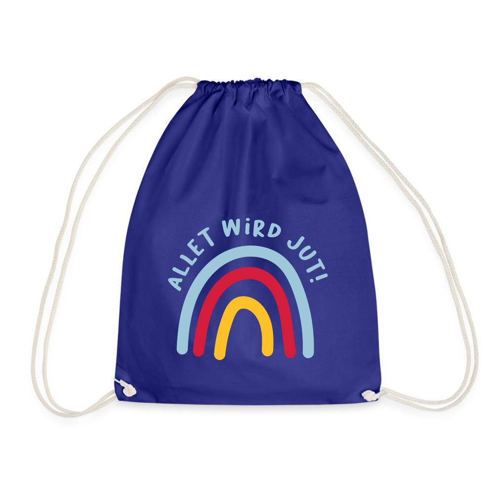 Allet wird jut! - Turnbeutel - royal blue