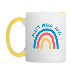 Allet wird jut! - Tasse zweifarbig