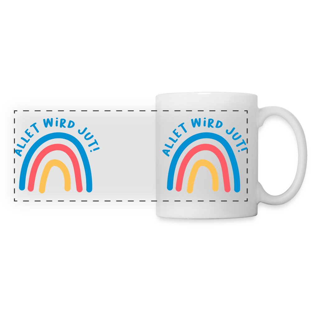 Allet wird jut! - Tasse zweifarbig - white