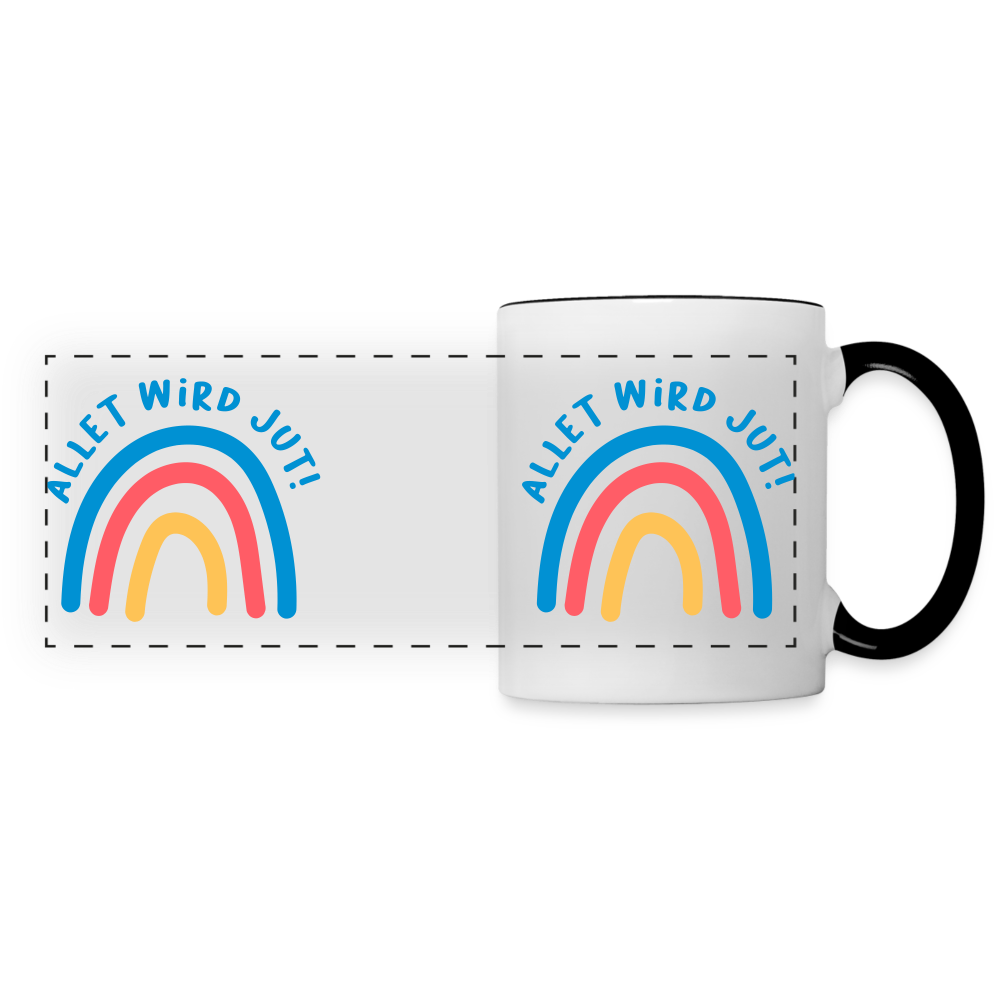 Allet wird jut! - Tasse zweifarbig - white/black
