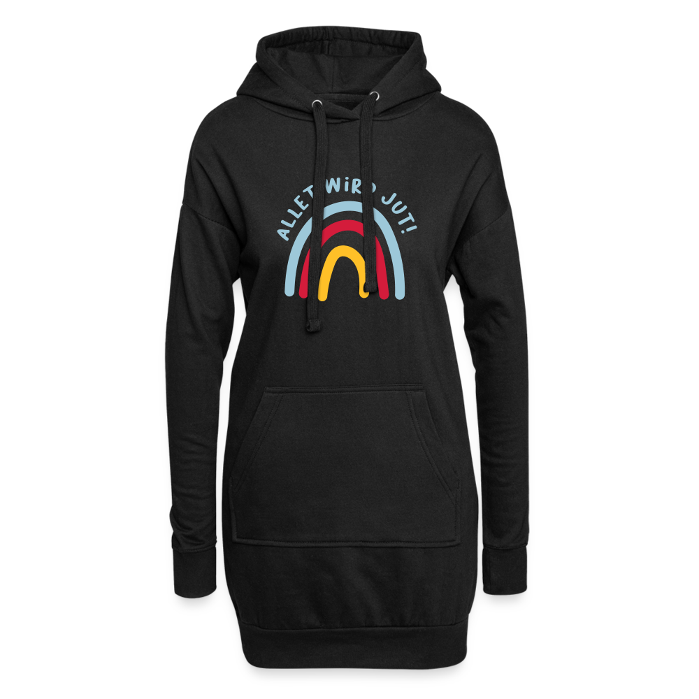 Allet wird jut! - Hoodie-Kleid - black