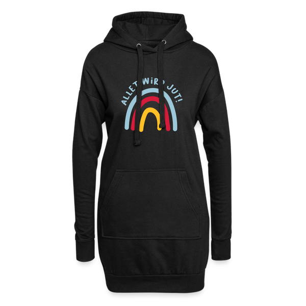 Allet wird jut! - Hoodie-Kleid - black