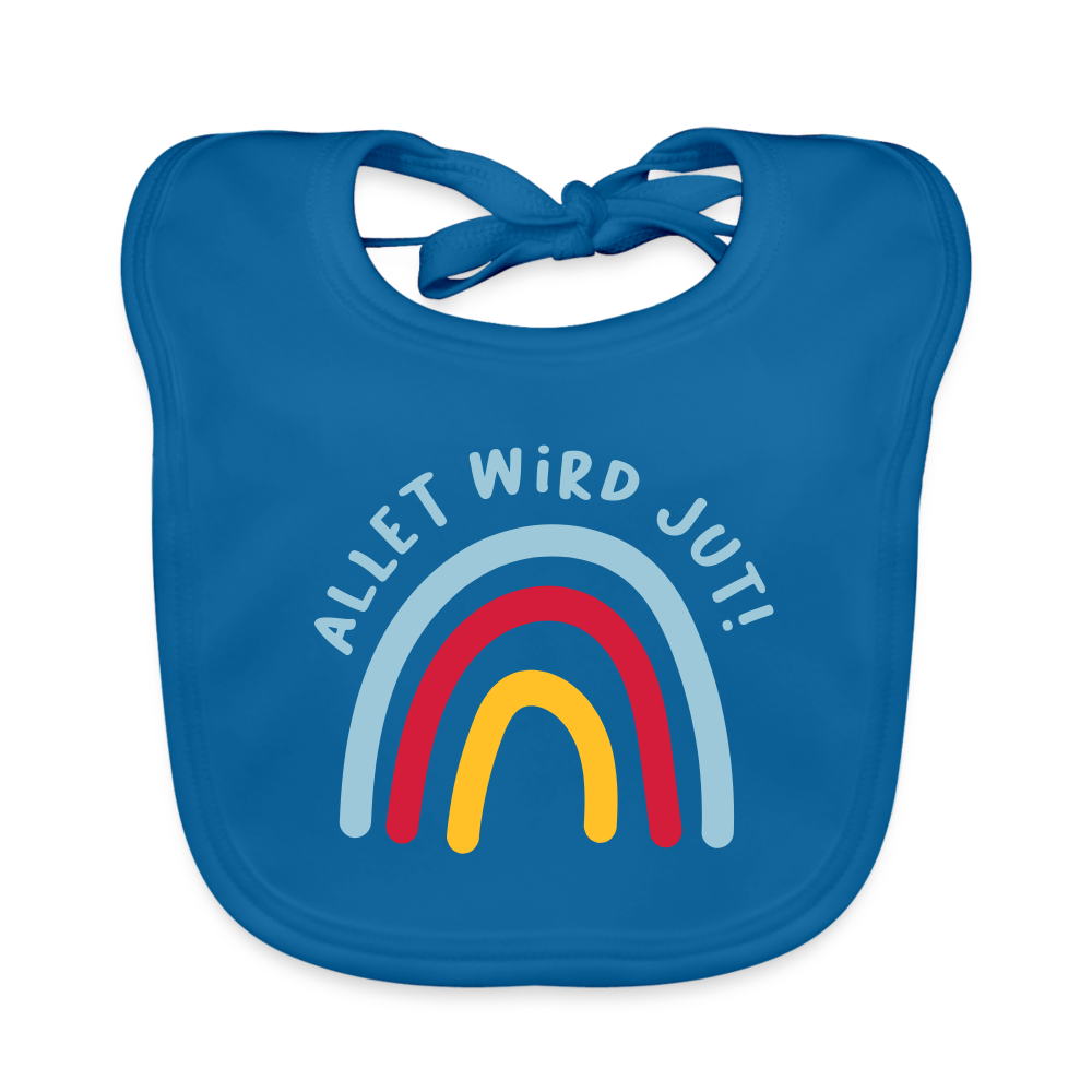 Allet wird jut! - Lätzchen - peacock-blue