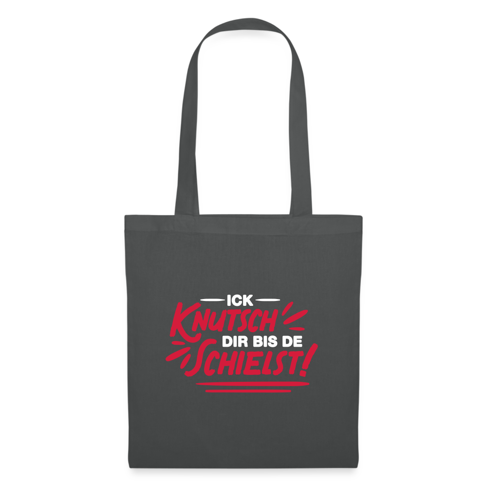 Ick knutsch dir! - Stoffbeutel - graphite grey