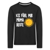 Ick fühl mir prima - Kinder Langarmshirt - black