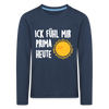 Ick fühl mir prima - Kinder Langarmshirt - navy