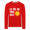 Ick fühl mir prima - Kinder Langarmshirt - red