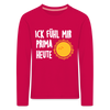 Ick fühl mir prima - Kinder Langarmshirt - dark pink