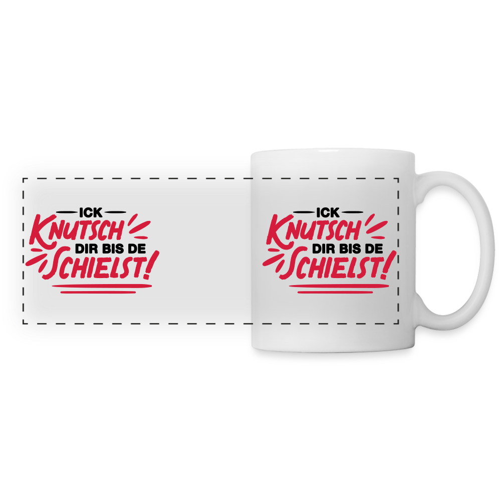 Ick knutsch dir! - Tasse zweifarbig - white