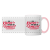 Ick knutsch dir! - Tasse zweifarbig - white/pink