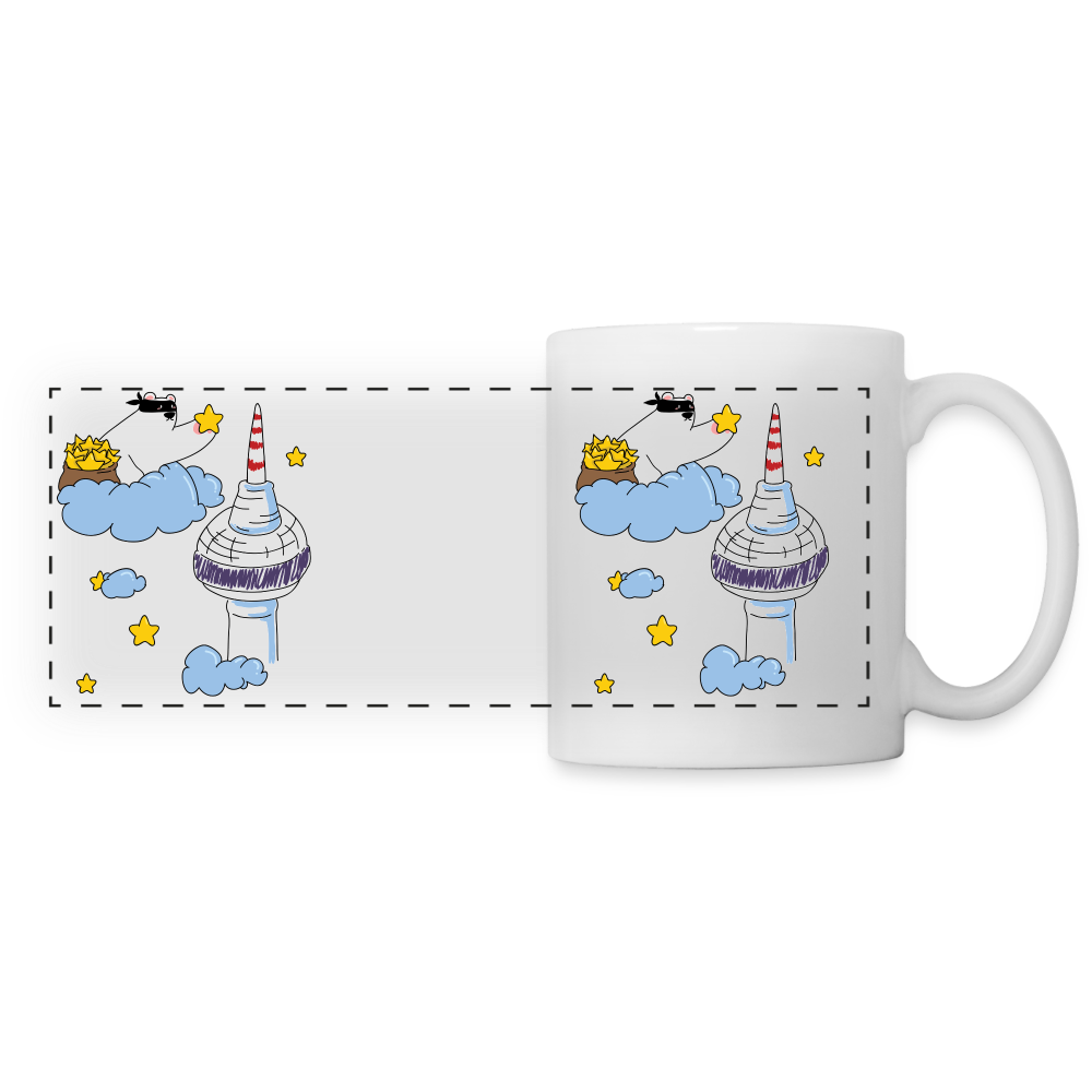 Berliner Bär bei Nacht - Tasse zweifarbig - white