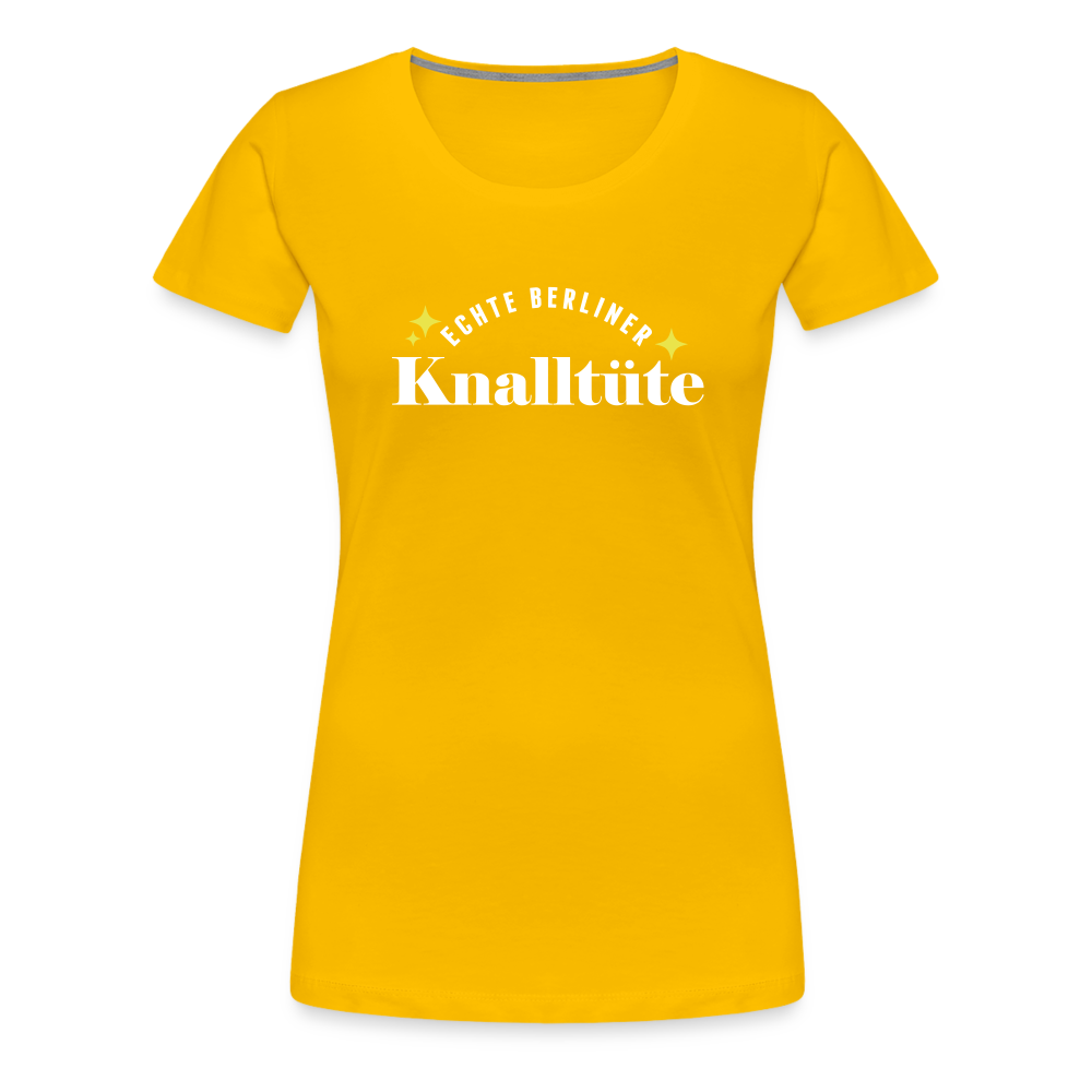Knalltüte - Frauen Premium T-Shirt - sun yellow