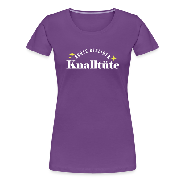 Knalltüte - Frauen Premium T-Shirt - purple