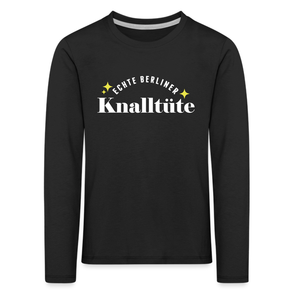 Knalltüte - Kinder Langarmshirt - black