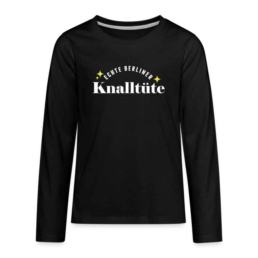 Knalltüte - Teenager Langarmshirt - black