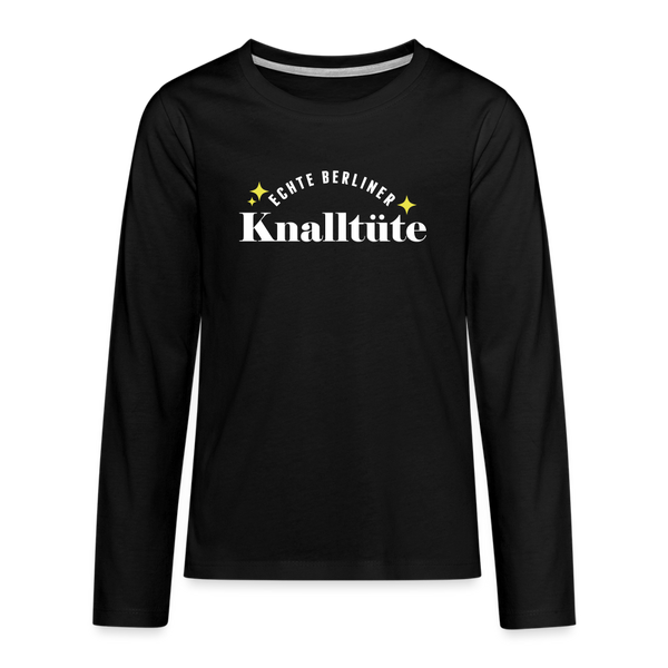 Knalltüte - Teenager Langarmshirt - black