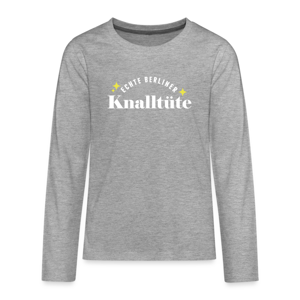 Knalltüte - Teenager Langarmshirt - heather grey
