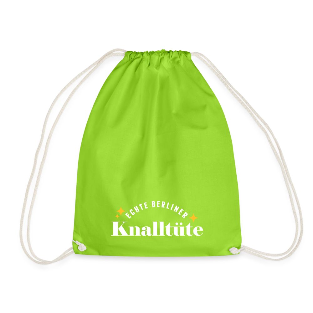 Knalltüte - Turnbeutel - neon green