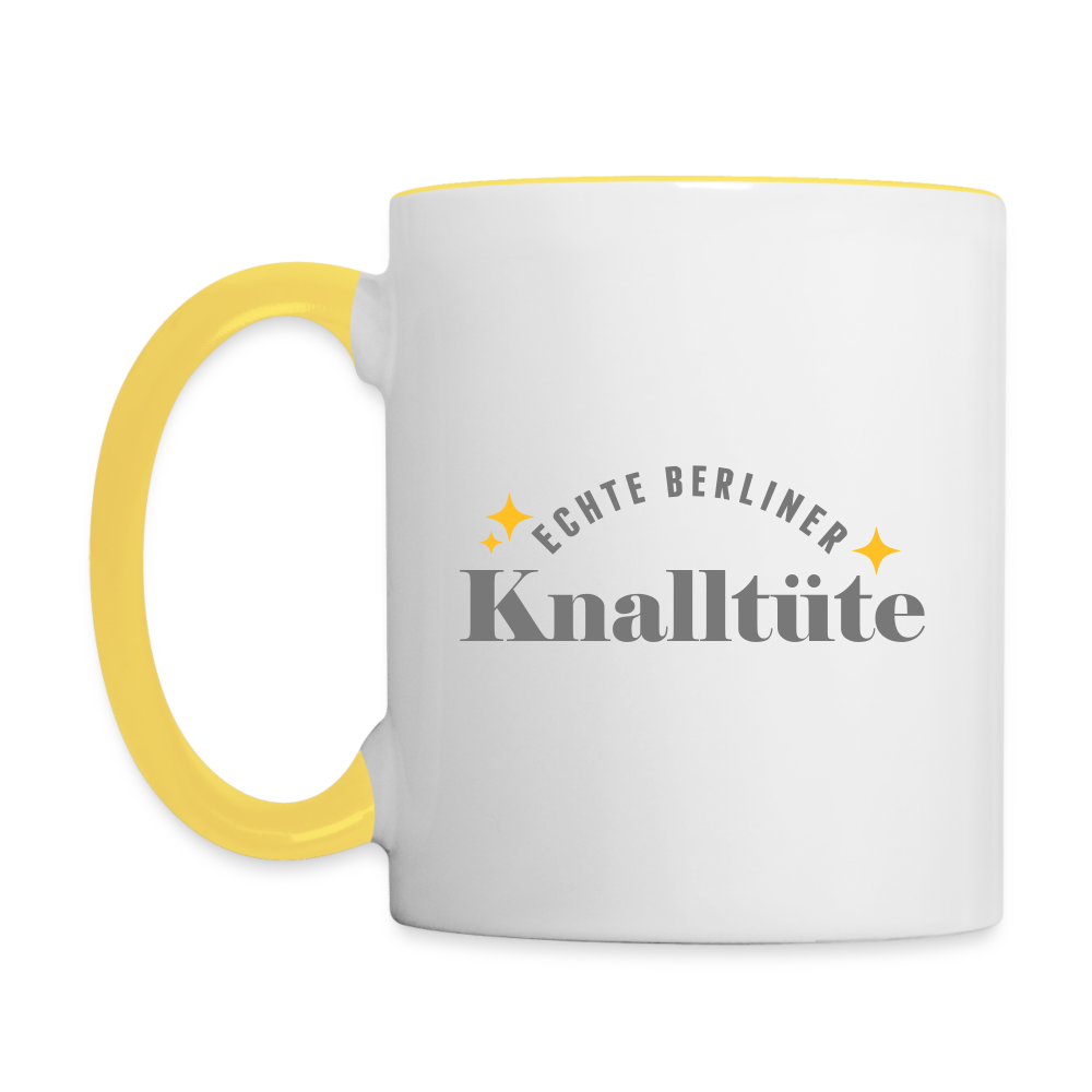 Echte Berliner Knalltüte - Tasse zweifarbig