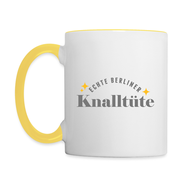 Echte Berliner Knalltüte - Tasse zweifarbig