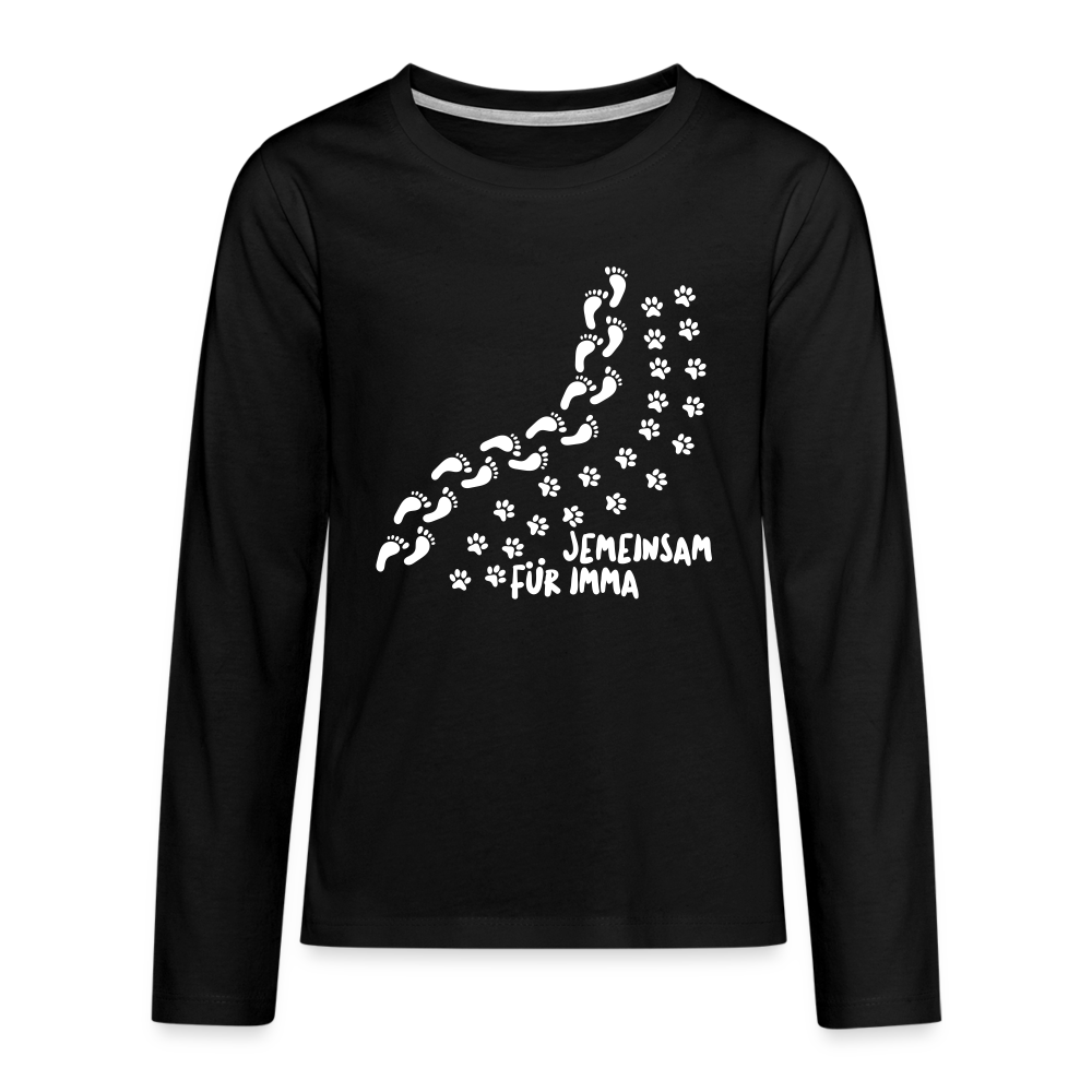Jemeinsam Für Imma - Teenager Langarmshirt - black