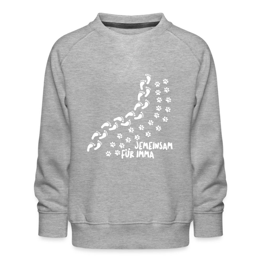 Jemeinsam Für Imma - Kinder Premium Sweatshirt - heather grey