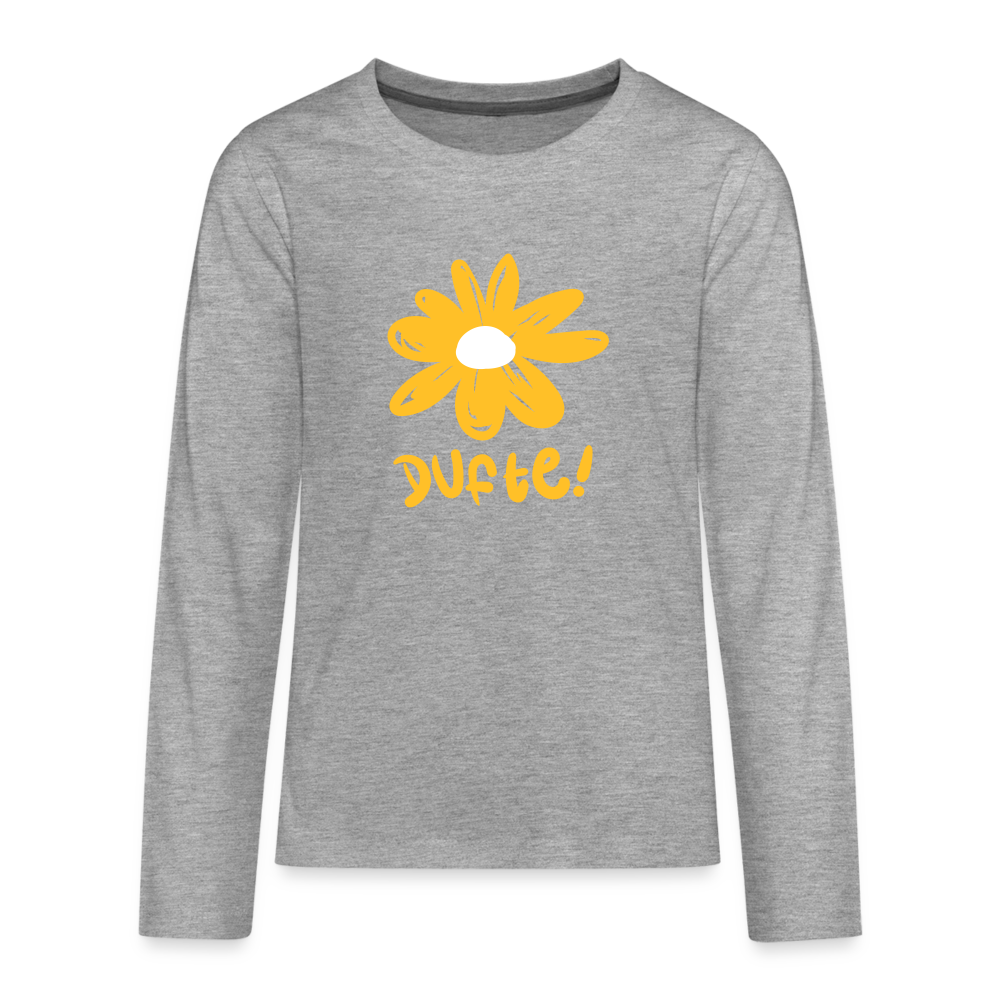 Dufte - Teenager Langarmshirt - heather grey