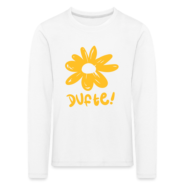 Dufte - Kinder Langarmshirt - white