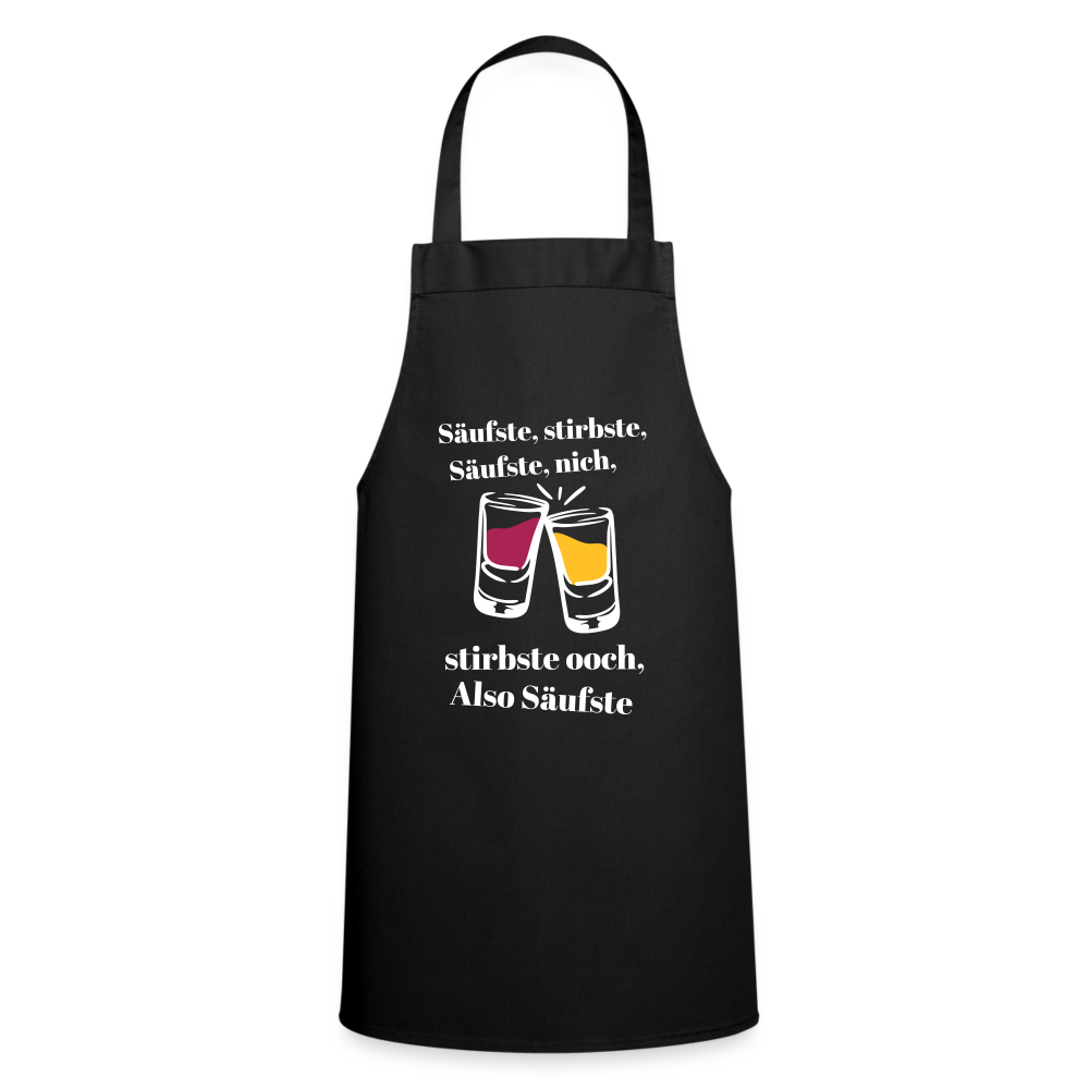 Säufste - Kochschürze - black