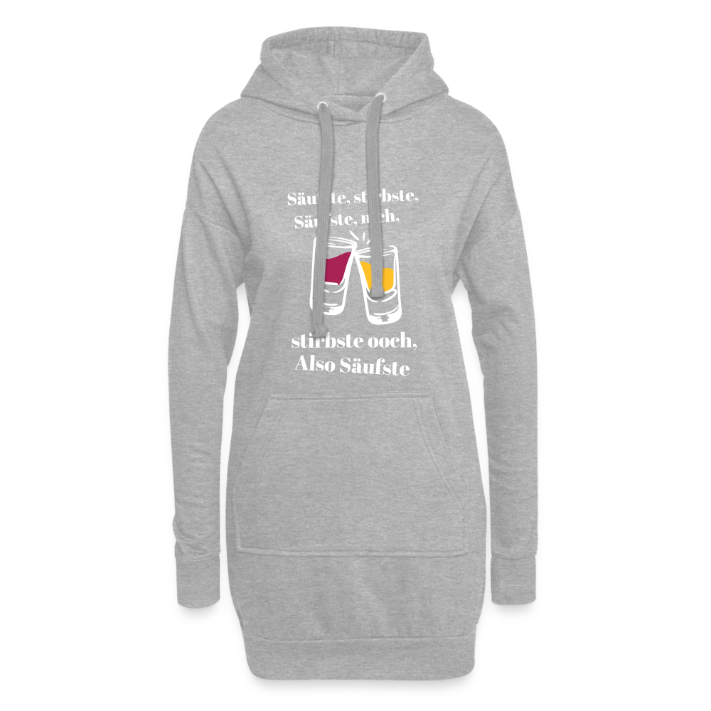 Säufste - Hoodie-Kleid - heather grey
