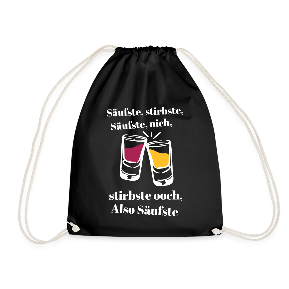 Säufste - Turnbeutel - black