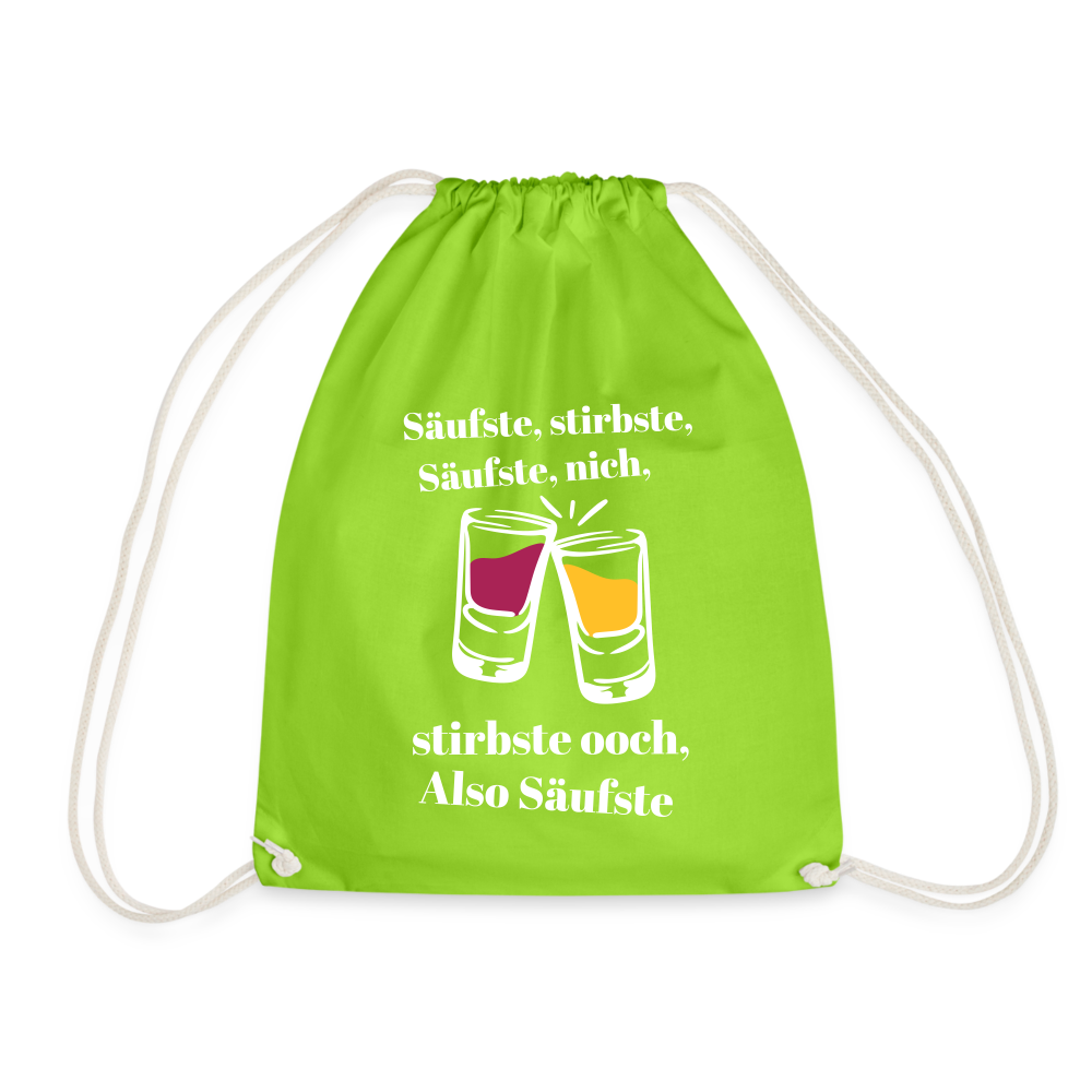 Säufste - Turnbeutel - neon green