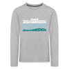 Janz Jeschmeidich - Kinder Langarmshirt - heather grey