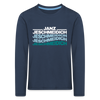 Janz Jeschmeidich - Kinder Langarmshirt - navy