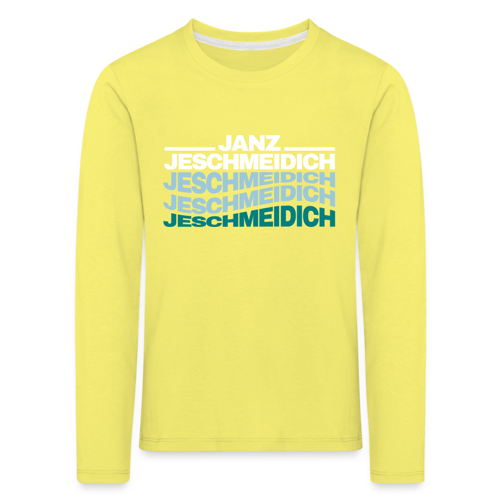 Janz Jeschmeidich - Kinder Langarmshirt - yellow