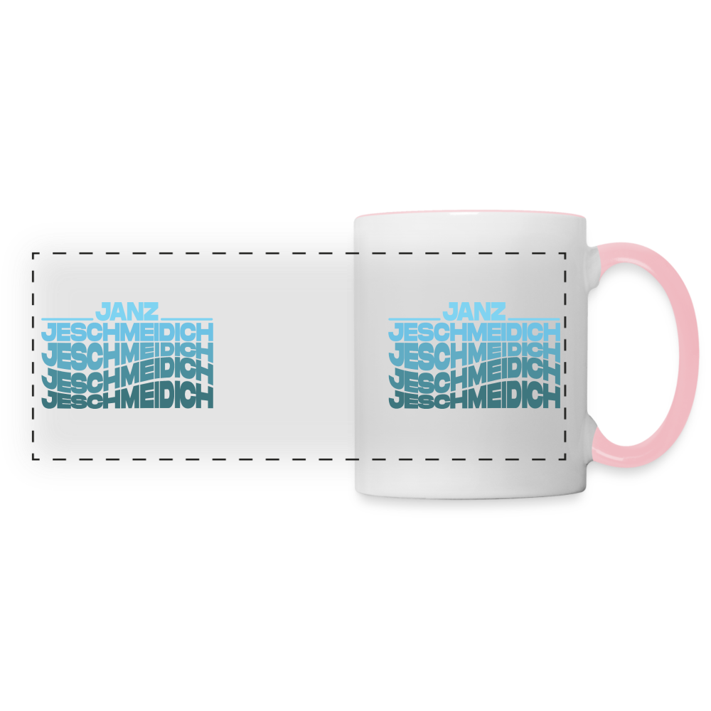 Janz Jeschmeidich - Tasse zweifarbig - white/pink